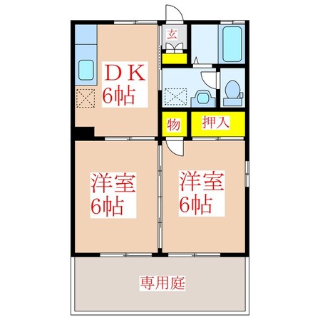 セジュール住吉台の物件間取画像